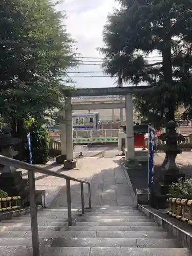 中野沼袋氷川神社の鳥居