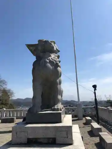 足利織姫神社の狛犬