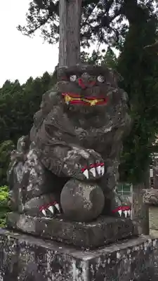 中之嶽神社の狛犬