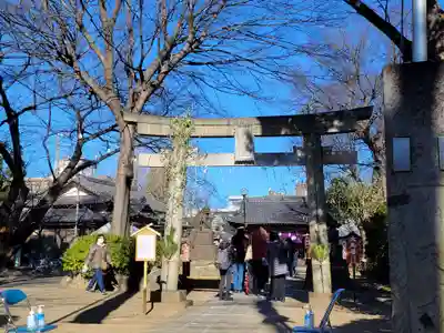 上戸田氷川神社の鳥居