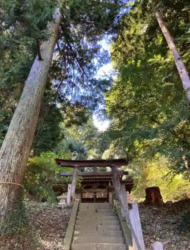 小山田白山神社の鳥居