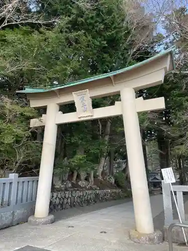 富士山東口本宮 冨士浅間神社の鳥居