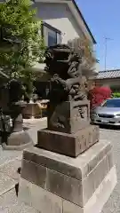 穏田神社の狛犬