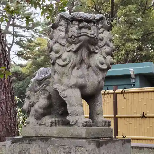 中山神明社の狛犬