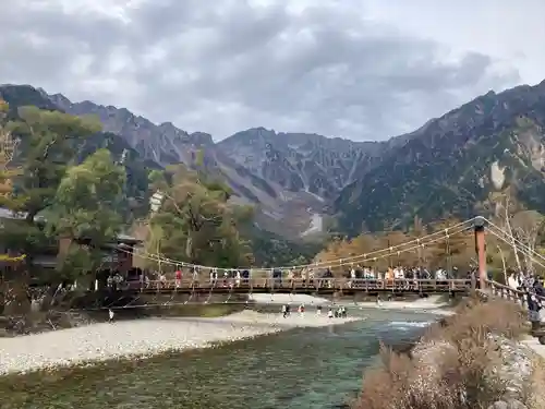 穂高神社奥宮の景色