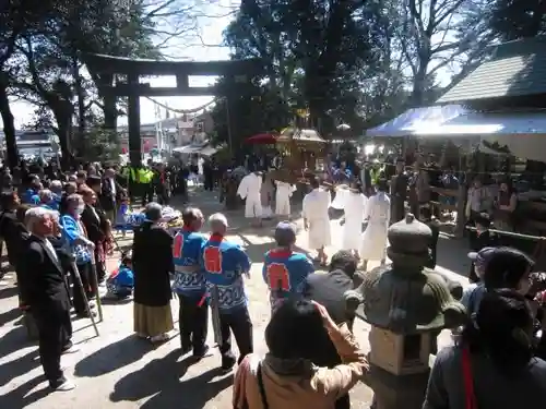 土田白鬚神社のお祭り