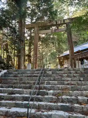 川上山若宮八幡宮の鳥居