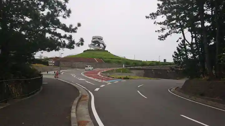 鮫島浜公園内神社の周辺