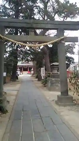 越谷香取神社の鳥居