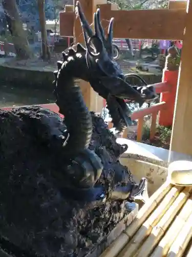 間々田八幡宮の手水舎