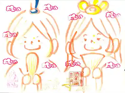 3月ひなまつりの参拝記念イラスト