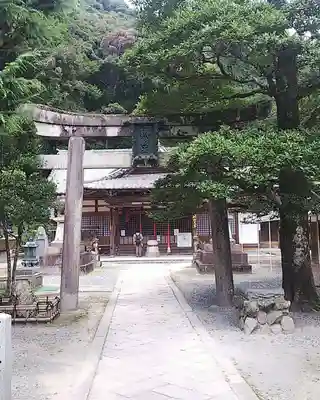 瀧安寺の鳥居