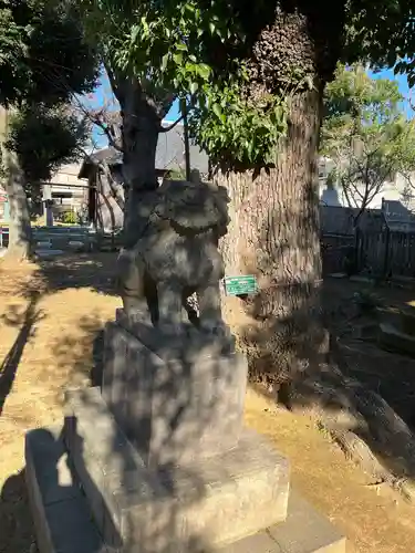 西向天神社の狛犬