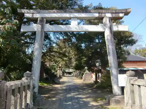 諏訪大明神の鳥居