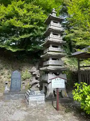 石都々古和気神社の塔