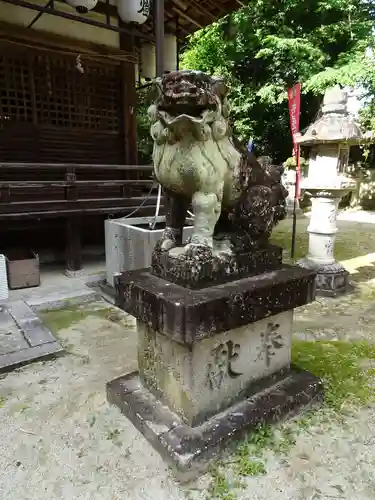 村屋坐弥冨都比売神社の狛犬