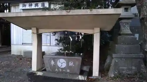 矢吹神社の手水