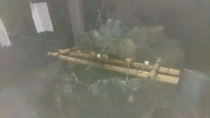 迫間不動尊の手水舎