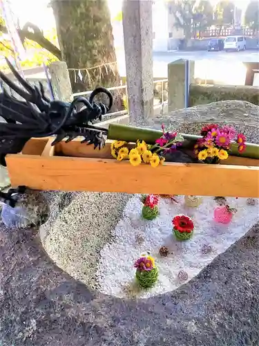 下庄八幡神社の手水舎