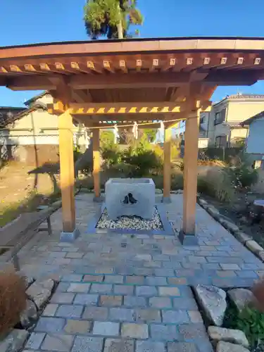 佐谷田神社の手水