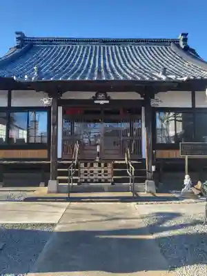 山梨県　昭和町　正覚寺の本殿・本堂