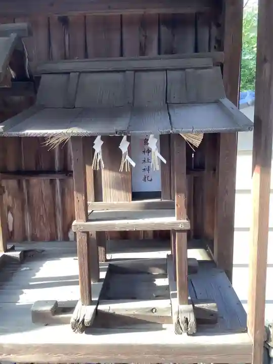 津島神社・庚申塚・上条城址の本殿・本堂