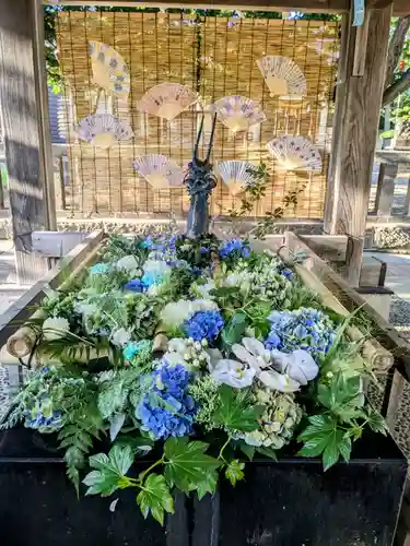 江南神社の手水舎