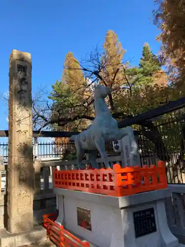 阿部野神社の狛犬