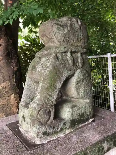 穏田神社の狛犬