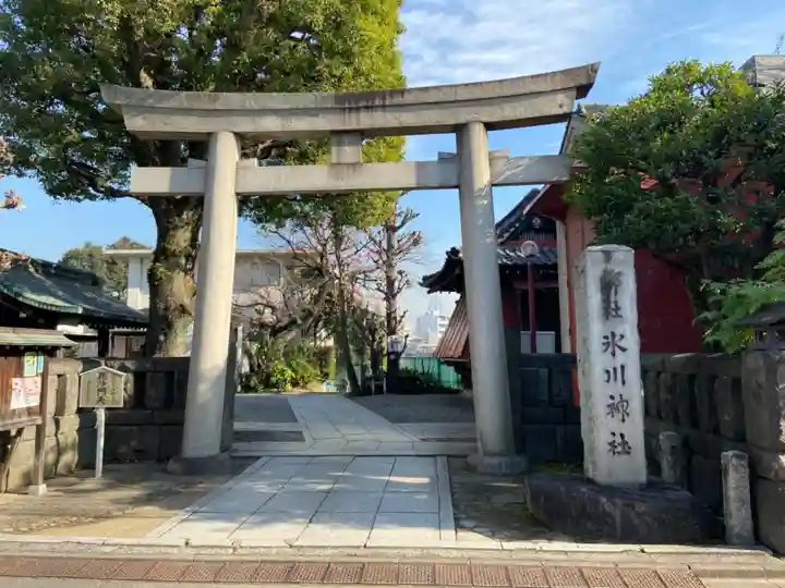 麻布氷川神社の鳥居