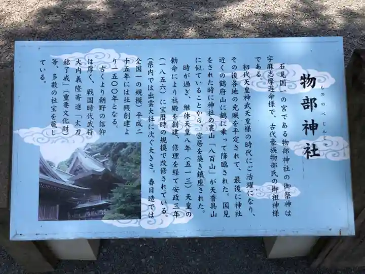 石見国一宮 物部神社の歴史