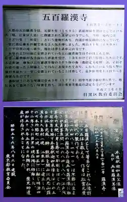 五百羅漢寺の歴史