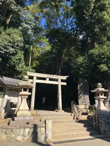 阿比太神社の鳥居