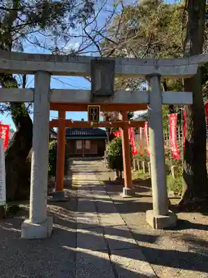 正一位霊験稲荷社の鳥居