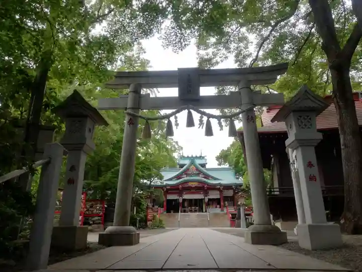多摩川浅間神社の鳥居