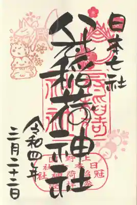 丸文字ご朱印
戌の日添印があります。