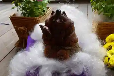 狸谷山不動院の狛犬