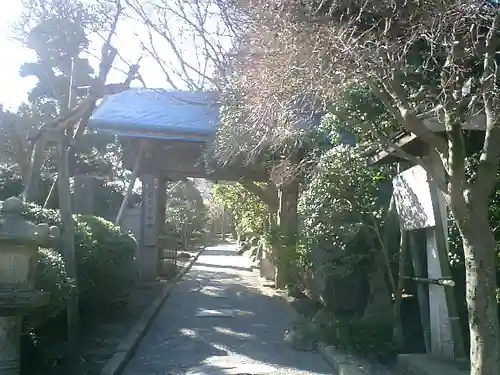 報国寺の山門・神門