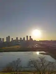 多摩川浅間神社の景色