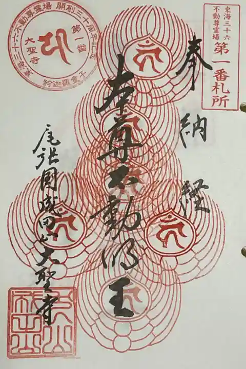 東海三十六不動の重ね印になります。
結構行く頻度多いので、真っ赤な一面になるのも早そうです。