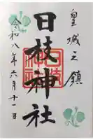 日枝神社の御朱印