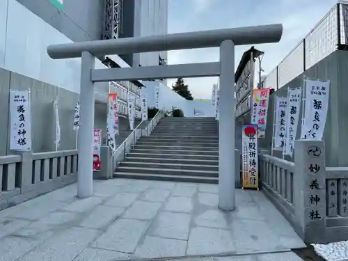 駒込妙義神社の鳥居