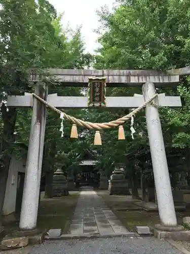 金村別雷神社の鳥居