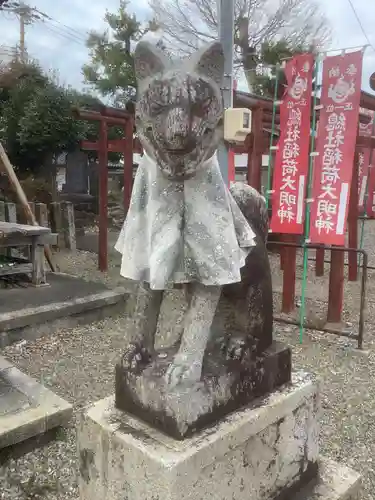 神明社 (藤島町)の狛犬