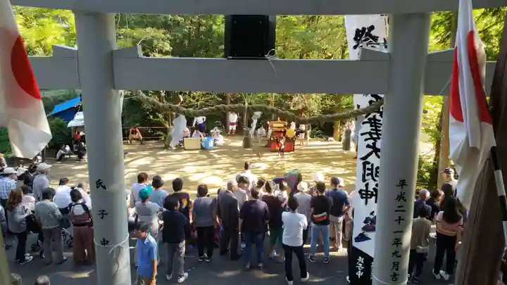 真妻神社のお祭り