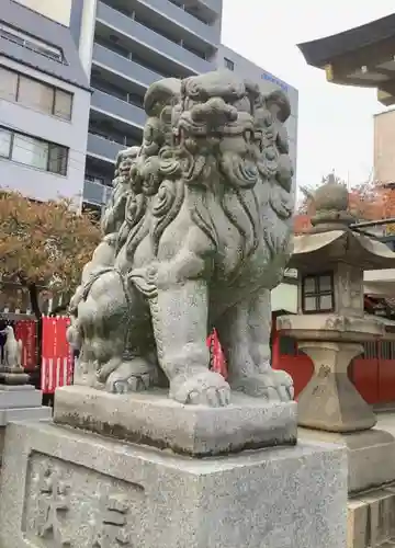 難波神社の狛犬