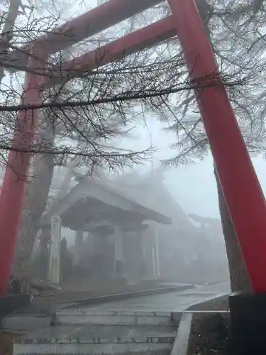 冨士山小御嶽神社の鳥居