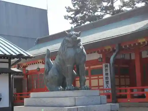 五社神社　諏訪神社の狛犬