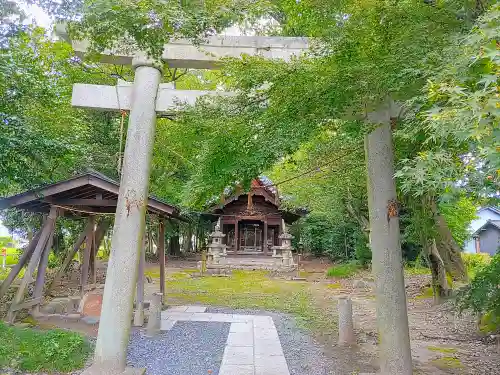 白山社（八幡社）の鳥居