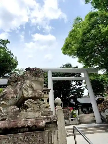 安積國造神社の狛犬